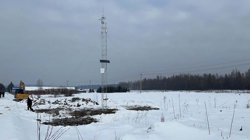 生态气象观测塔在黑龙江伊春正式交付！